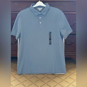 Autograph from Marks and Spencers blue short sleeve polo shirt L NWT
